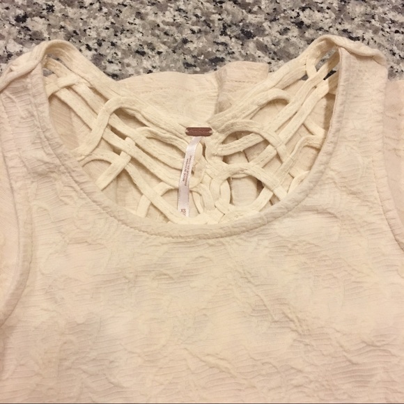 ππ¦HP!!π¦ Free People | Caged Back Peplum Top - Picture 6 of 10